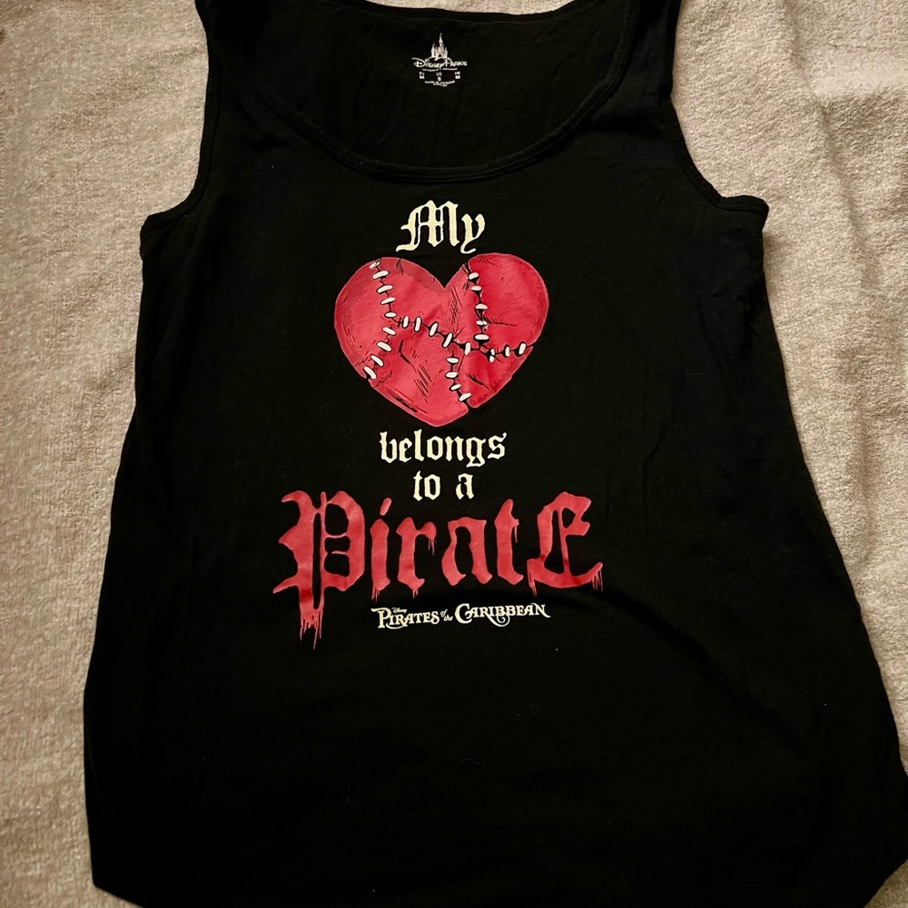 Vintage Black Disney Pirates of the Caribbean Tank Top